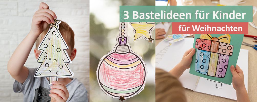 Setze diese drei einfachen weihnachtlichen Ideen mit deinen Kindern um - Free Download