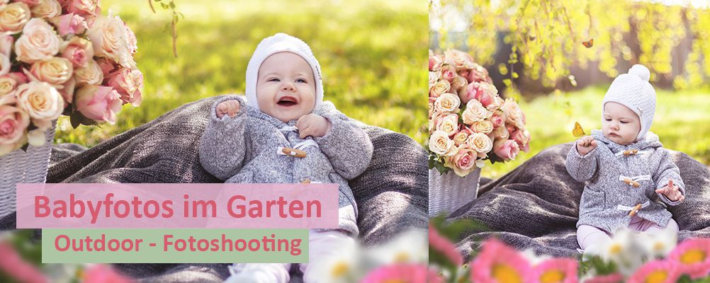 So gelingen dir Babyfotos im Garten - auch mit dem Smartphone