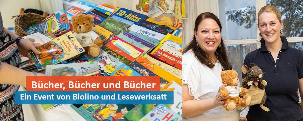 Familienlesung und Bücherflohmarkt im Biolino-Institut